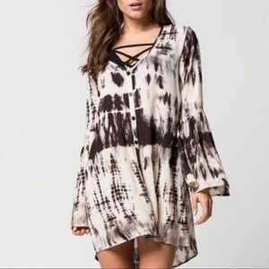 Billabong Tie Dye Tunic Top Mini Dress